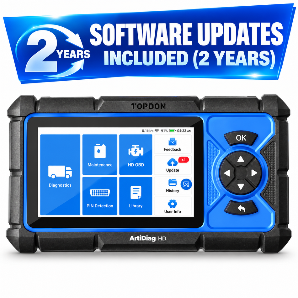 Topdon ArtiDiag HD – Full-System Heavy-Duty Diagnostic Scanner for Trucks & Machinery