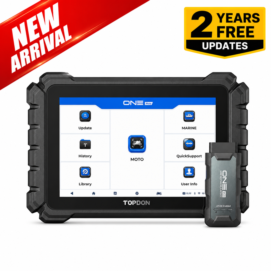 TOPDON ONE Moto Motorcycle, ATV & Marine Diagnostic Scan Tool