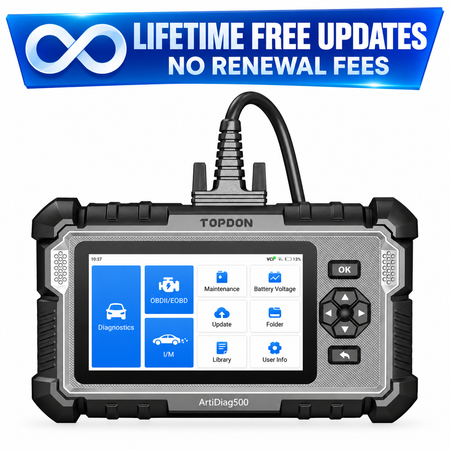 TOPDON ArtiDiag500 Car Tool Diagnostic Scan Tool ABS SRS Full OBD2 2024 New Version