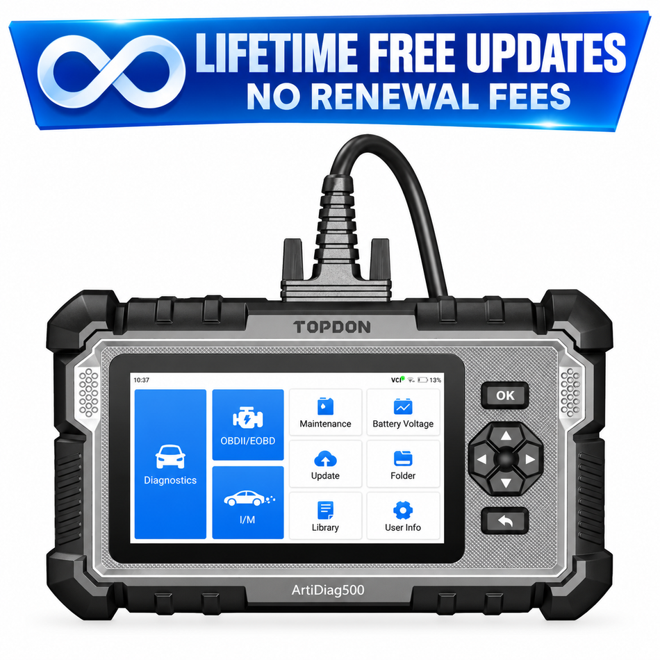 TOPDON ArtiDiag500 Car Tool Diagnostic Scan Tool ABS SRS Full OBD2 2024 New Version