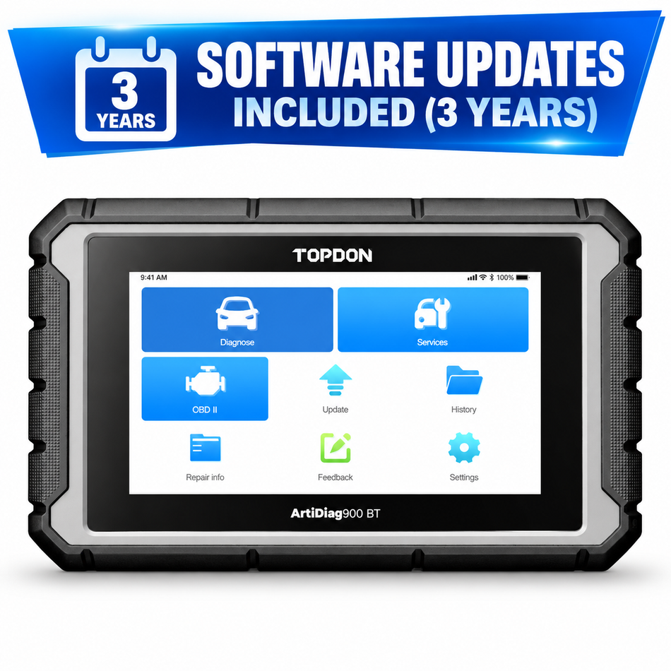 TOPDON ArtiDiag900 BT, Diagnostic Scan Tool, Bluetooth, ECU Coding