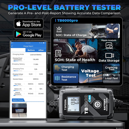 TOPDON TB6000Pro battery tester