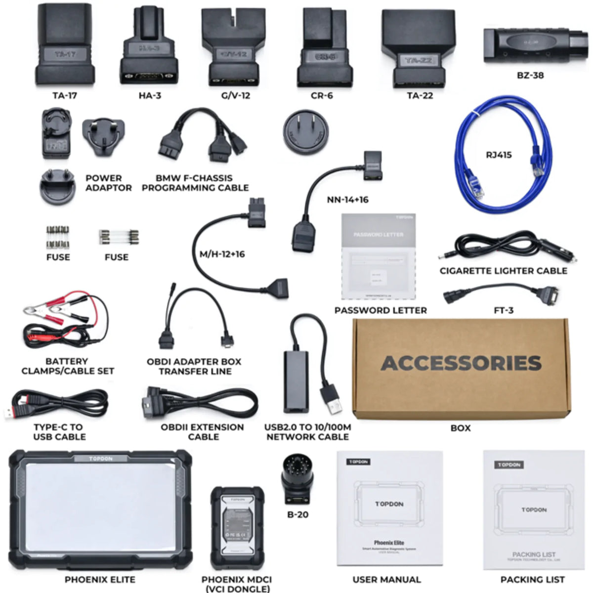 Topdon Phoenix Elite Professional Diagnostic Scan Tool